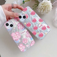 Flower Pattern Phone Case for Samsung S24 Ultra Shockproof Casing for Samsung S24 S23 S21 FE Ultra P
