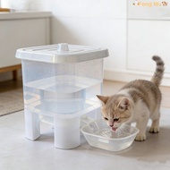 New 4L Pet Cat Water Dispenser Non Plug in Portable Dog Automatic Water Dispenser Large Capacity