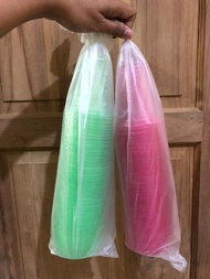 CUP 220ml AQUA ULIR WARNA CUP ES DOGER CUP TAKJIL 50pcs
