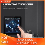 aliwell 85-275V Wi-Fi Smart Thermostat Programmable 5+2/ 6+1/ 7 Days Schedule APP Remote Control Voi