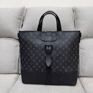 LV M45914黑灰老花公事包 斜背包 手提包👜