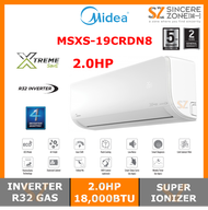 [FOR KLANG VALLEY ONLY] MIDEA MSXS-19CRDN8 2.0HP R32 INVERTER WITH SUPER IONIZER AIR CONDITIONER