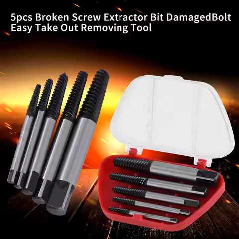 Broken Screw Extractor Bit Damaged Bolt Easy Take Out Removing Tool Damaged Screw Extractor Bolt Ext