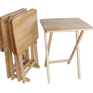 Solid Wood Side Table Folding Table Simple Table Computer Table Camping Leisure Table Outdoor Table 
