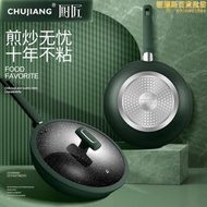 【銷售冠軍】德國不沾鍋炒鍋家用電磁爐專用炒鍋瓦斯爐適用麥飯石平底鍋煎鍋