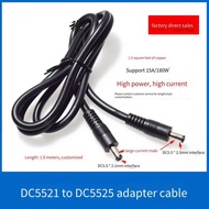 [Over 2 Pcs] DC5.5 * 2.1mm to DC5.5 * 2.5mm Male Adapter Cable High Power DC5.5mm Double Male Power 