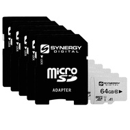 Digital 64GB Micro SDXC セキュアデジタル UHS-I メモリーカード HTC G25 携帯電話対応 - クラス10 U1 100MB/秒 300シリーズ - 5枚パック