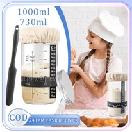 1set Sourdough Starter Jar Fermentation Jar Home Cake Fermentation Tool
