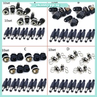 skin 10Pairs 2 1x5 5MM for DC Power Jack Plug Socket Adapter Connector Match Most Dev