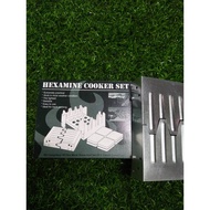 Hexamine Cooker set Solid fuel set memasak darurat