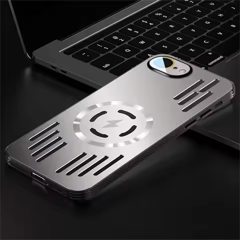 Metal Heat Dissipation Magnetic Case For iPhone 17E 17 e Lens Film Shockproof Aluminium alloy Hard B