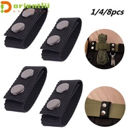 ORIENTLII 1/4/8Pcs Belt Keeper  Double Snaps Sports Nylon Strap