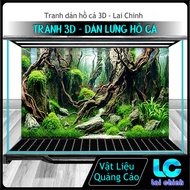 3d Glue Decal Painting, Aquarium Fish Tank Sticker, Arowana Fish Tank (Back Sticker Painting)_TS 294
