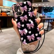 Casing HP For Samsung Galaxy A33 5G A34 5G A35 5G M33 5G M34 5G Case Casing Beautiful Ribbon Pattern