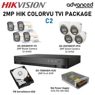 Hikvision CCTV 2MP HIK ColorVu TVI 8-CH Package C2