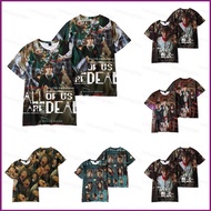 HT Netflix All of Us Are Dead T Shirt for Kids Boy Girls Unisex Tees 110-160CM Size Round Neck Tops 