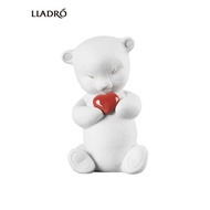 LLADRO Hadiah Hiasan Desktop Patung Seramik Haiwan Dunia yang Elegan dan Comel untuknya