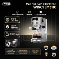 Máy pha cà phê Espresso Capuchino Latte Winci EM3110 bảo hành 12 tháng