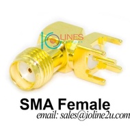 SMA Female RF Connector Solder PCB edge launch mounting style Project