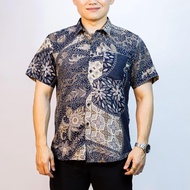 BENTOP Batik Modern Slim Fit Series [1] Baju Kemeja design lengan pendek Modern Floral Batik Short S