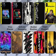 Apple iPhone 6 6S 7 8 SE PLUS X XS CYBERPUNK 2077 Silicone Soft Cover Camera Protection Phone Case