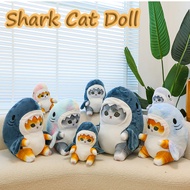 Cute Shark Cat Plush Toy Plushie Keychain Animal Soft Toys Bag Pendant Kids Gifts Backpack Hangings 