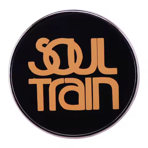 Soul Train Badge Music Dance Program Logo Brooch 70s Retro Enamel Pin