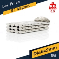 100pcs 6x2mm Strong Magnet Rare Magnet Neodymium Magnet Fridge Magnet,Magnet