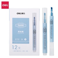 Deli TRAOUND Highlight Pen Chisel Tip Smear Free Quick Dry Candy Highlighter (1PC)