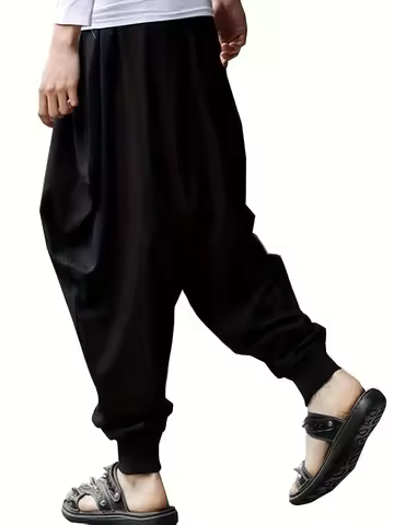 Men's casual Haren street loose pants, fashionable outfit