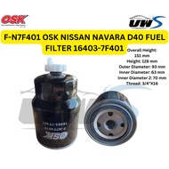 F-N7F401 OSK NISSAN NAVARA D40 FUEL FILTER 16403-7F401
