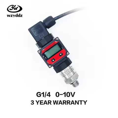pressure transmitter with LCD Display G1/4 12-36V 0-10V 0.5% 0-600bar optional stainless steel press