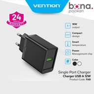 Vention Adapter Wall Charger Quick Charge 18W USB FAB