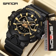 SANDA Men G Style Digital Watch Shock Military Sports Watches Waterproof Electronic Wristwatch Mens Watch 3150