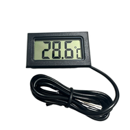 Digital Thermometer เครื่องวัดอุณหภูมิ ตุ้ปลา ตู้เย็น วัดอุณหภูมิ -5°C ~ 110 °C หัววัดกันน้ำ แถมฟรีแบตเตอรี่ 2 ก้อน