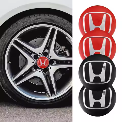 Car Styling Wheel Center Stickers Auto Hub Cap Emblem Badge For Honda CIVIC FORZA Insight Accord Hor