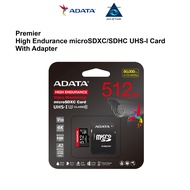 Adata High Endurance Micro SD SDXC/SDHC UHS-I Card A2 4K (64GB/128GB/256GB/512GB)