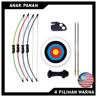 BUSUR ANAK PANAH BUDAK | 10lbs & 15Ibs ARCHERY | FIBER BOW SET |  TARGET ARROW | minajingga