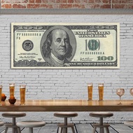 Modular Canvas Painting Home Decor Large Version 100 Dollar Bill Pictures 1 Panel Modern Printed 030