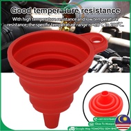 Foldable Funnel Silicone Collapsible Motorcycle Petrol Refueling Tools Anti-splash Liquid Dispensing Engine Oil Changer