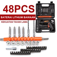 49 SET MESIN BOR MINI SCREWDRIVER CORDLESS DRILL SET MESIN BOR CAS CHARGER 12V CORDLESS DRILL SET MA