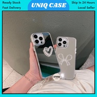 VIVO V23e V25 V25e V27 V29 V30 V40 Pro T1x 4G 5G mirror ribbon love phone case casing cover 手机壳