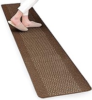 OKA Good Foot Feel Easy to Wash Kitchen Mat, Brown, Approx. 17.7 x 94.5 inches (45 x 240 cm), Washab