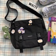 Mumu 2025 Korean Multiple Pockets Japanese Harajuku Cool Shoulder Bag Messenger Students Unisex Bags