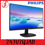 Philips 243V7QJAB V-Line 23.8 243V7QJAB Full HD 1920x1080 IPS LED Monitor VGA DisplayPort HDMI Speaker VESA Mount LowBlu