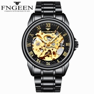 FNGEEN 8866 Otomatis Jam Tangan Pria Anti Air Original 100% Luxury Stainless Steel Mekanis Watch