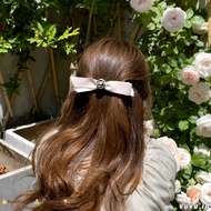 Ribbon Hair Clip ELEGAN Ribbon Hair Clip Simple AestheticWanita Back Ribbon Hair Clip/