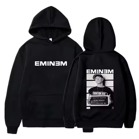 2025 Hot Sale Men's Hoody Rapper Eminem Graphic Print Hoodie Men Vintage Casual Sweatshirt Unisex Hi