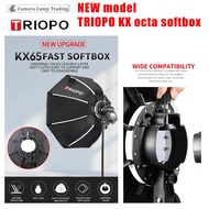 Triopo KX 55/65/90CM Octagon Softbox for Speedlite compatible with V100/V1/V1Pro/TT600/TT685II/V850I