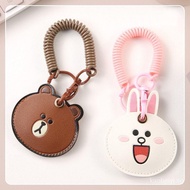 【In stock】❆Brown Koni Leather EZlink Charm &amp; NETS Flashpay Chamr (Export: May 2029)★ Z6TG